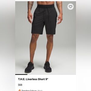 Lululemon T.H.E. Linerless Short 9"
